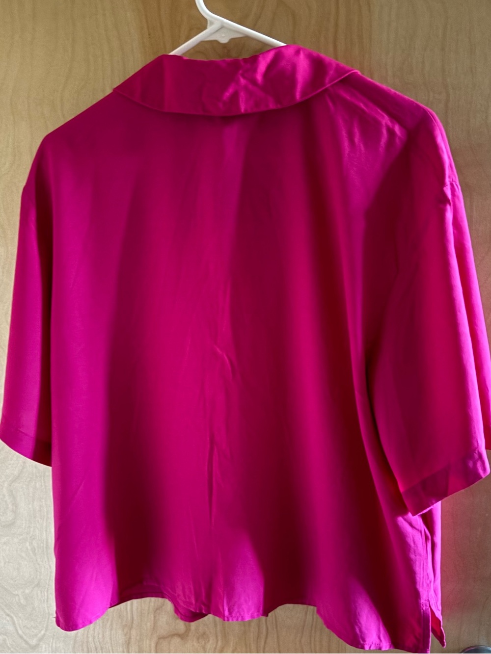 a new day Hot Pink Short Sleeve Button-Down Shirt - Picture 4 of 12